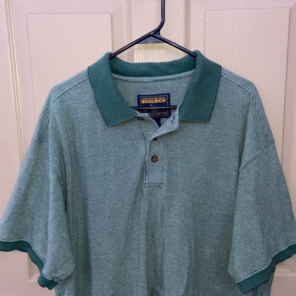 Woolrich Green Collared Polo Style Shirt XL - Picture 2 of 4